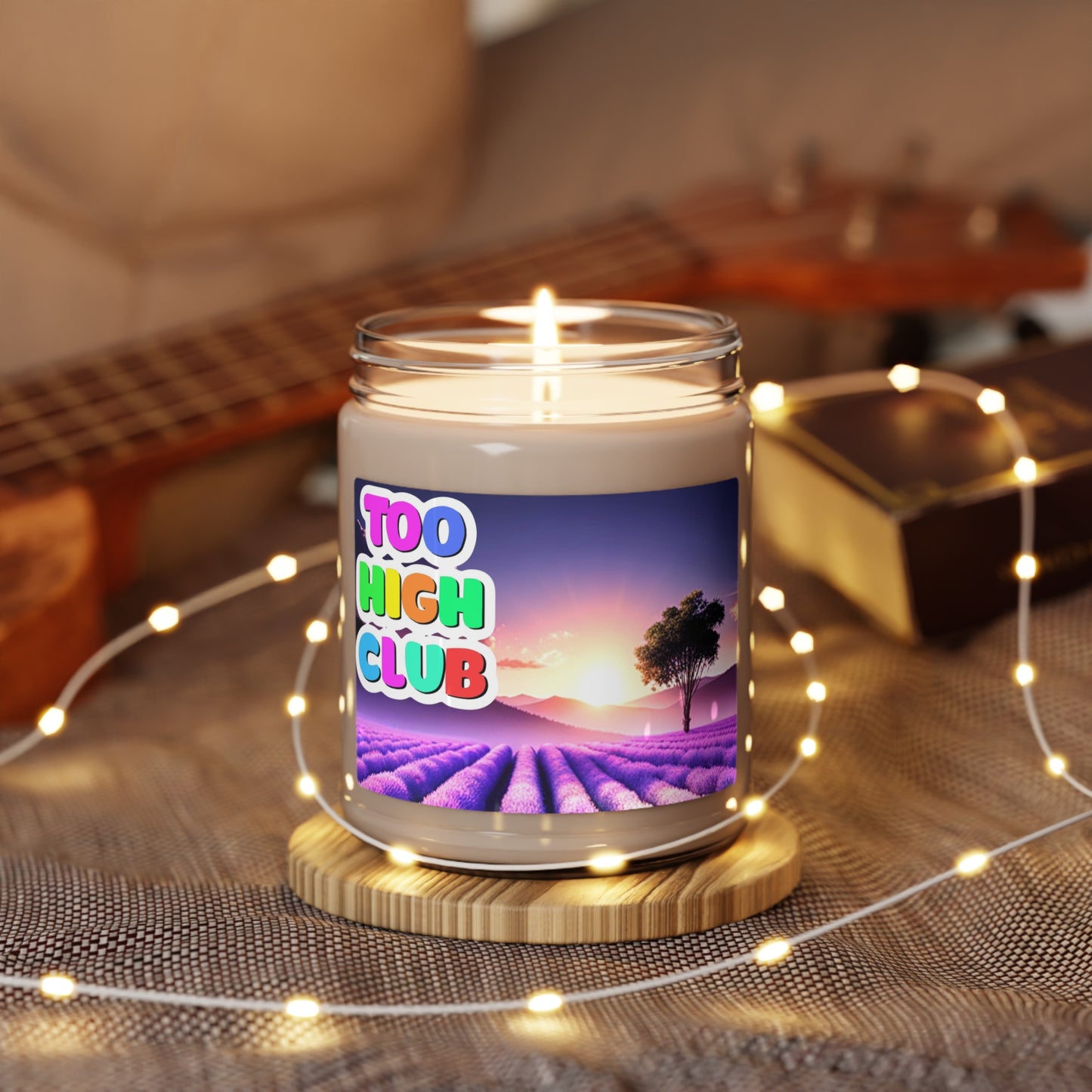 White Sage and Lavender Scented Soy Candle, 9oz