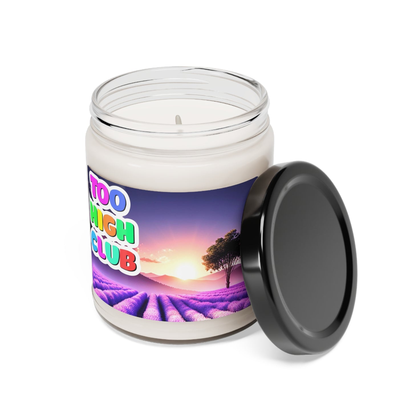 White Sage and Lavender Scented Soy Candle, 9oz