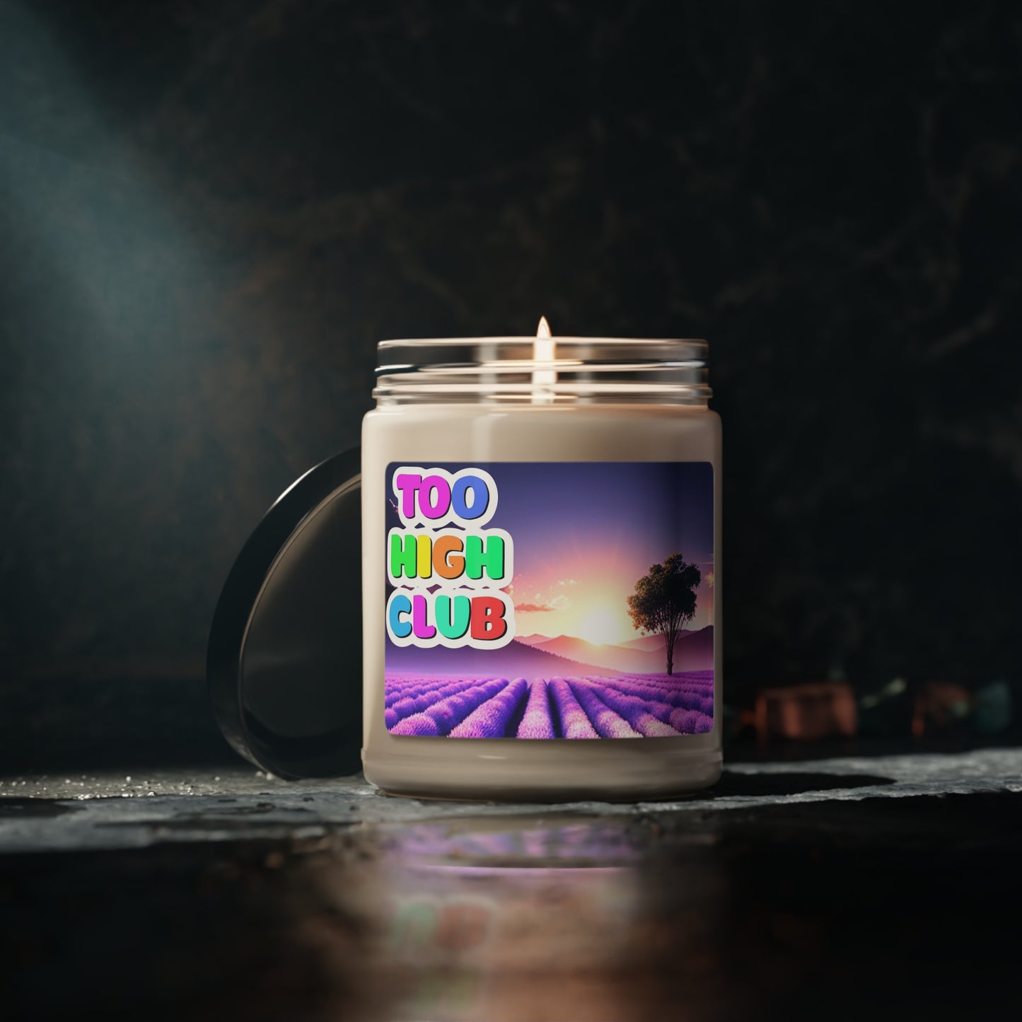 White Sage and Lavender Scented Soy Candle, 9oz