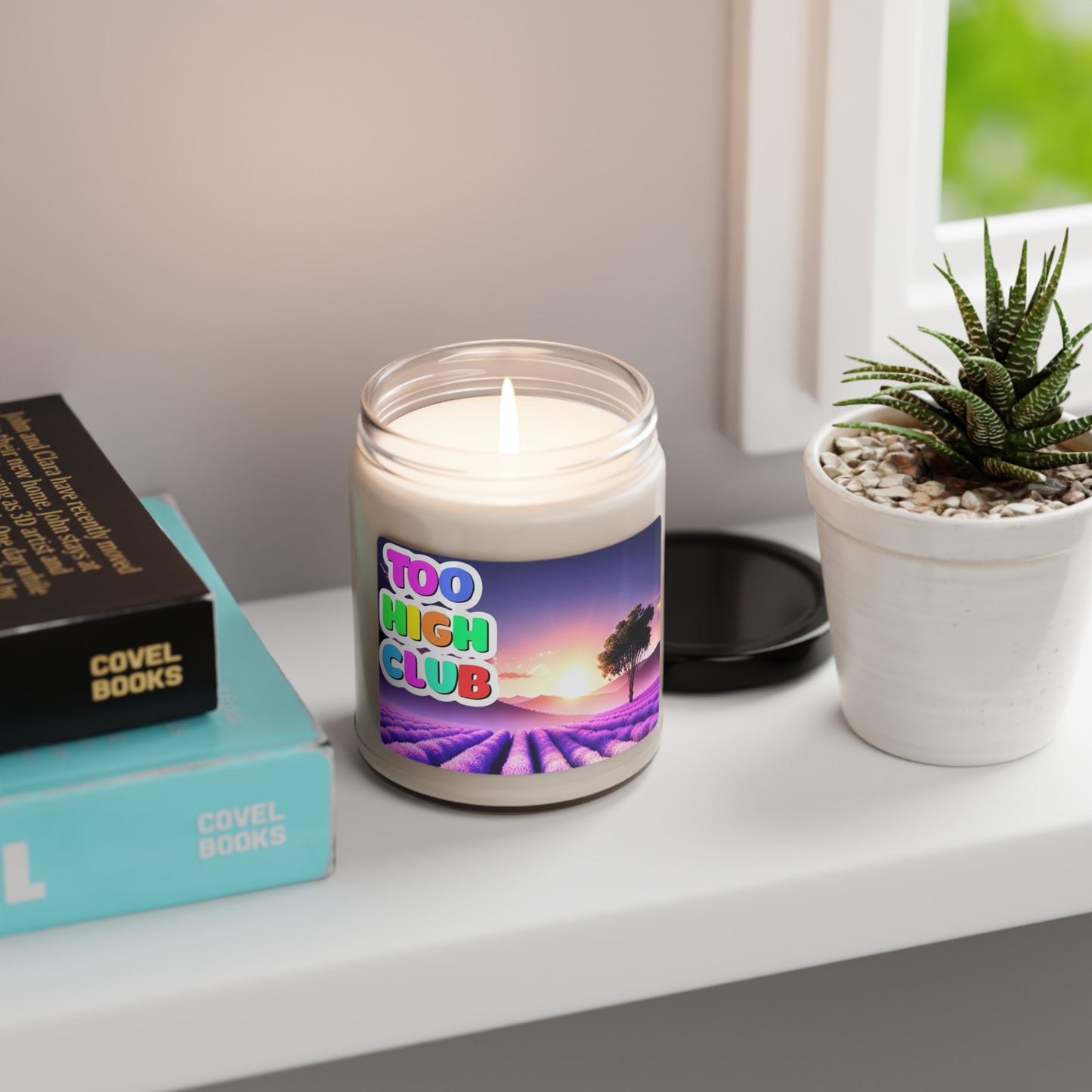 White Sage and Lavender Scented Soy Candle, 9oz